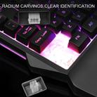 G92 Single Hand Monochromatic Rainbow Lights Game Keyboard Phone Game Auxiliary Tool(Black) - 5