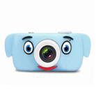 D3 PLUS 12.0 Mega Pixel Lens Elephant Cartoon Mini Digital Sport Camera with 2.0 inch Screen for Children(Blue) - 1