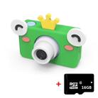 D9 8.0 Mega Pixel Lens Fashion Thin and Light Mini Digital Sport Camera with 2.0 inch Screen & Frog Shape Protective Case & 16G Memory for Children - 1