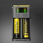 Nitecore NEW i2 Intelligent Digi Smart Charger with LED Indicator for 14500, 16340 (RCR123), 18650, 22650, 26650, Ni-MH and Ni-Cd (AA, AAA) Battery - 1