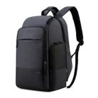 Bopai 851-014518 Business Waterproof Three-layer Large Capacity Double Shoulder Bag,with USB Charging Port, Size: 37x21x47.5cm (Black) - 1