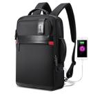 Bopai 751-003151 Large Capacity Anti-theft Waterproof Backpack Laptop Tablet Bag for 15.6 inch and Below, External  USB Charging Port(Black) - 1