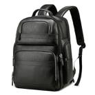 Bopai 851-01981A Top-grain Leather Business Travel Anti-theft Man Backpack, Size: 35x26x44cm - 1