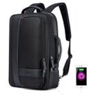 Bopai 751-006561 Large Capacity Business Casual Breathable Laptop Backpack with External USB Interface, Size: 29 x 16 x 44cm(Black) - 1