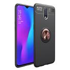lenuo Shockproof TPU Case for OnePlus 7, with Invisible Holder (Black Gold) - 1