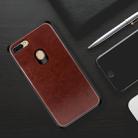 MOFI PC+TPU+PU Leather Protective Back Case for OPPO F9 (F9 Pro) (Dark Brown) - 1