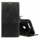 Retro Crazy Horse Texture Horizontal Flip Leather Case for OPPO A7 / AX7, with Holder & Card Slots & Photo Frame(Black) - 1