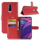 Litchi Texture Horizontal Flip Leather Case for OPPO R17 Pro, with Wallet & Holder & Card Slots (Red) - 1