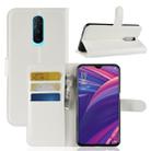 Litchi Texture Horizontal Flip Leather Case for OPPO R17 Pro, with Wallet & Holder & Card Slots (White) - 1