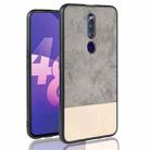 Shockproof Color Matching Denim PC + PU + TPU Protective Case for OPPO F11 Pro (Grey) - 1