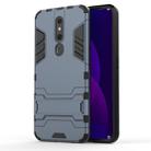 Shockproof PC + TPU Case for OPPO F11 Pro, with Holder(Navy Blue) - 1