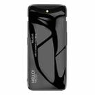 Gradient Color Glass Case for OPPO Find X (Black) - 1