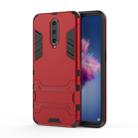 Shockproof PC + TPU  Case for OPPO R17 Pro, with Holder (Red) - 1