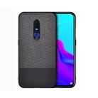 Shockproof Splicing PU + Cloth Protective Case for OPPO F11 Pro (Black) - 1