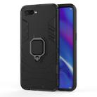 PC + TPU Shockproof Protective Case for OPPO K1, with Magnetic Ring Holder (Black) - 1