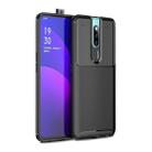 Carbon Fiber Texture Shockproof TPU Case for OPPO F11 Pro (Black) - 1