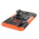 Tire Texture TPU+PC Shockproof Case for OPPO Realme 3, with Holder (Orange) - 7