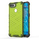 Shockproof Honeycomb PC + TPU Case for OPPO F9(Green) - 1