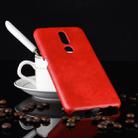 Shockproof Litchi Texture PC + PU Case for OPPO F11 Pro (Red) - 1