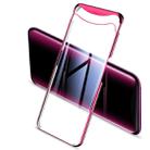 GKK Electroplating Transparent Case for OPPO Find X(Red) - 1