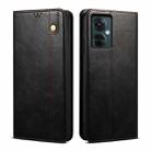 Oil Wax Crazy Horse Texture Leather Phone Case For OnePlus Nord CE 3 Lite / OPPO K11X (Black) - 1