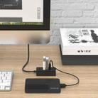 ORICO W5P-U3-30 4-Port USB 3.0 Desktop HUB with 30cm Micro USB Cable Power Supply(Black) - 14