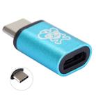 ENKAY Hat-Prince HC-1 Aluminium Alloy Micro USB Female to USB-C / Type-C USB 3.1 Male Data Transmission Charging Adapter, For Galaxy S8 & S8 + / LG G6 / Huawei P10 & P10 Plus / Xiaomi Mi6 & Max 2 and other Smartphones(Blue) - 1