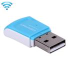 300Mbps Wireless 802.11N USB Network Nano Card Adapter(Blue) - 1