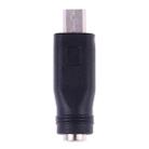 DC 5.5 x 2.1mm Female to Micro USB Male Power Converter(Black) - 4