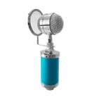3000 Home KTV Mic Condenser Sound Recording Microphone with Shock Mount & Pop Filter for PC & Laptop, 3.5mm Earphone Port, Cable Length: 2.5m(Blue) - 1