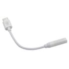 ENKAY Hat-Prince USB-C / Type-C to 3.5mm ABS Audio Adapter, Length: about 10cm(White) - 2