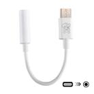 ENKAY Hat-Prince USB-C / Type-C to 3.5mm ABS Audio Adapter, Length: about 10cm(White) - 5