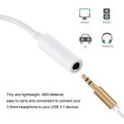 ENKAY Hat-Prince USB-C / Type-C to 3.5mm ABS Audio Adapter, Length: about 10cm(White) - 7