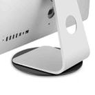 AP-5M iMac Computer Monitor Aluminum Alloy Base 360 Degree Rotatable Chassis Support Holder (Black) - 1