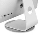AP-5M iMac Computer Monitor Aluminum Alloy Base 360 Degree Rotatable Chassis Support Holder (Silver) - 1