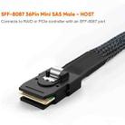 Mini SAS (SFF-8087) to 4 x SATA 7-Pin Female Forward Breakout 6Gbps Data Cable, Length: 50cm - 4