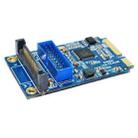 MINI PCI-E to USB 3.0 Front 19 Pin Desktop PC Expansion Card (Blue) - 3