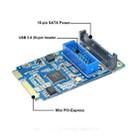 MINI PCI-E to USB 3.0 Front 19 Pin Desktop PC Expansion Card (Blue) - 5