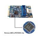 MINI PCI-E to USB 3.0 Front 19 Pin Desktop PC Expansion Card with 4 Pin Power Connection Port (Blue) - 6