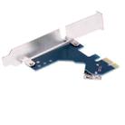 PCI-E 1 to 3 PCI Express 1 Slots Riser Card 3 PCI-E Slot Adapter PCI-E Port Multiplier Card with 60cm USB Cable(Blue) - 4