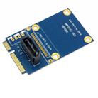 MINI SATA to 7 Pin SATA Mini PCI-E HDD Hard Disk Drive Expansion Adapter Card (Blue) - 1