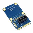 MINI SATA to 7 Pin SATA Mini PCI-E HDD Hard Disk Drive Expansion Adapter Card (Blue) - 3