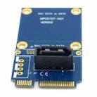 MINI SATA to 7 Pin SATA Mini PCI-E HDD Hard Disk Drive Expansion Adapter Card (Blue) - 4