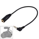 20cm 3.5mm Jack Audio Male to Female Headset Microphone Extension Cable(Black) - 1