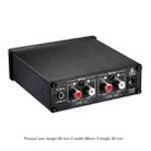 LINEPAUDIO B899 Pre-stage Stereo Signal Amplifier Booster Dual Sound Source Headphone Amplifier 2 in 3 out with Volume Control (Black) - 3