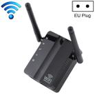 300Mbps Wireless-N Range Extender WiFi Repeater Signal Booster Network Router with 2 External Antenna, EU Plug(Black) - 1