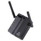 300Mbps Wireless-N Range Extender WiFi Repeater Signal Booster Network Router with 2 External Antenna, EU Plug(Black) - 2