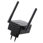 300Mbps Wireless-N Range Extender WiFi Repeater Signal Booster Network Router with 2 External Antenna, EU Plug(Black) - 8