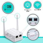 300Mbps Wireless-N Range Extender WiFi Repeater Signal Booster Network Router with 2 External Antenna, EU Plug(White) - 3
