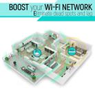 300Mbps Wireless-N Range Extender WiFi Repeater Signal Booster Network Router with 2 External Antenna, EU Plug(White) - 4